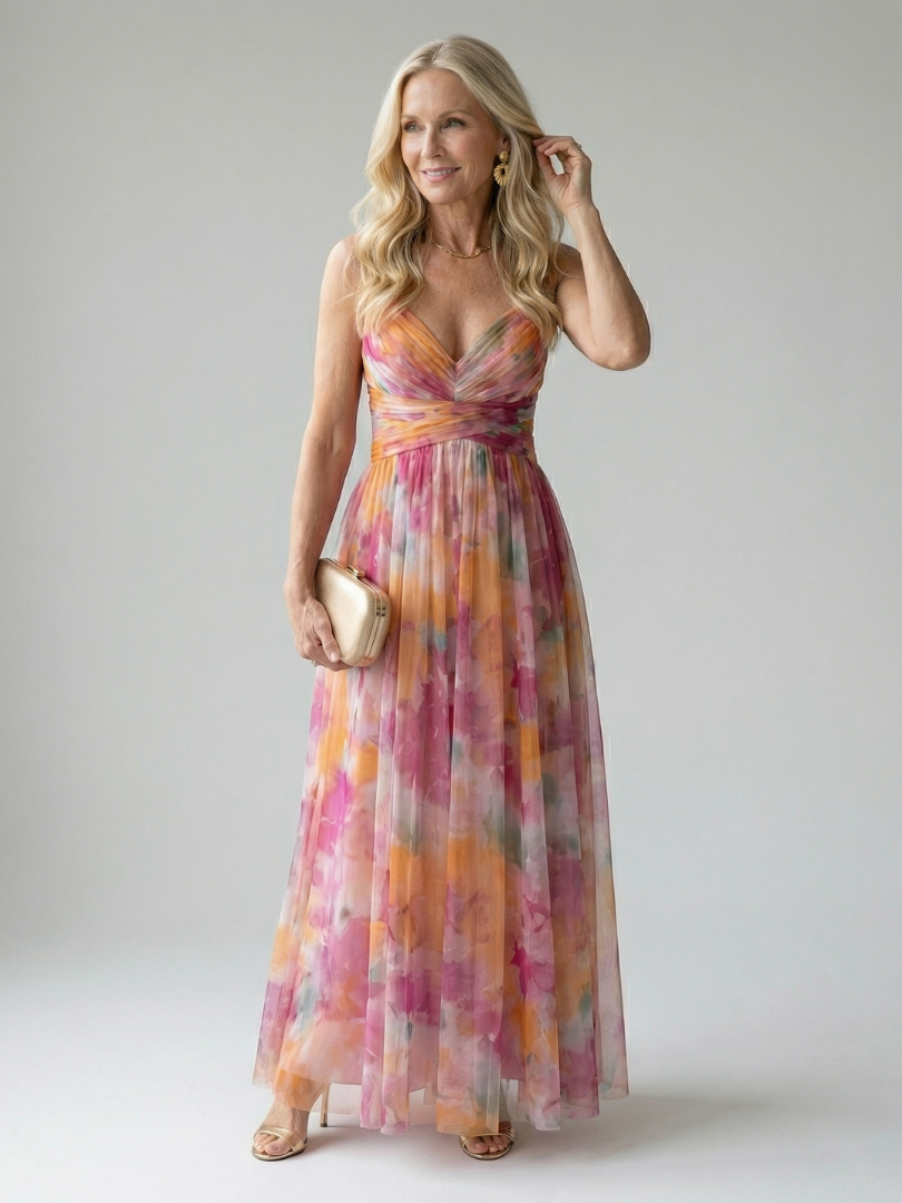 Isel | Blød Wrap Maxi Kjole
